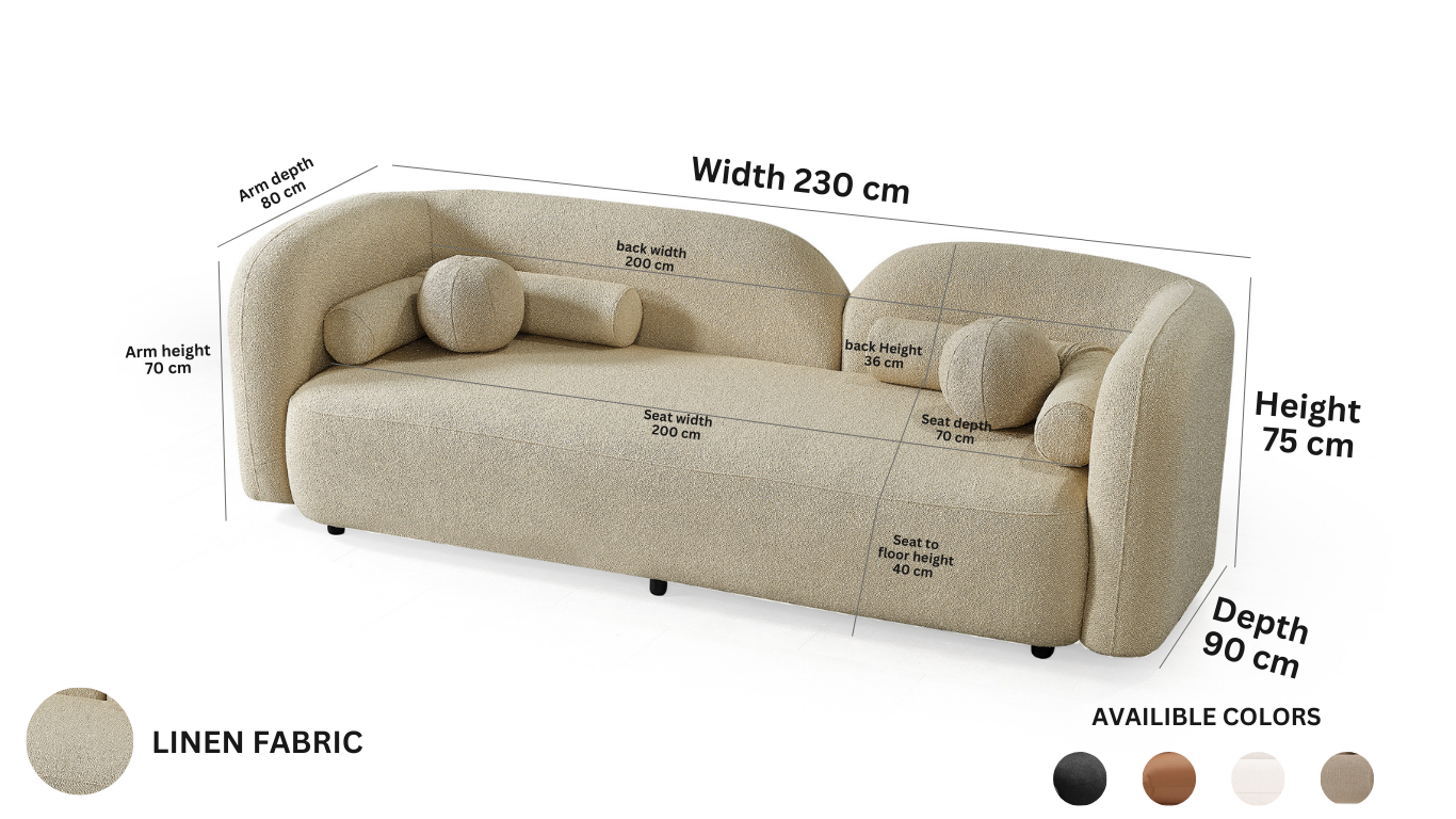 CURVY SOFA 3 SEATER